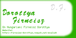 dorottya firneisz business card